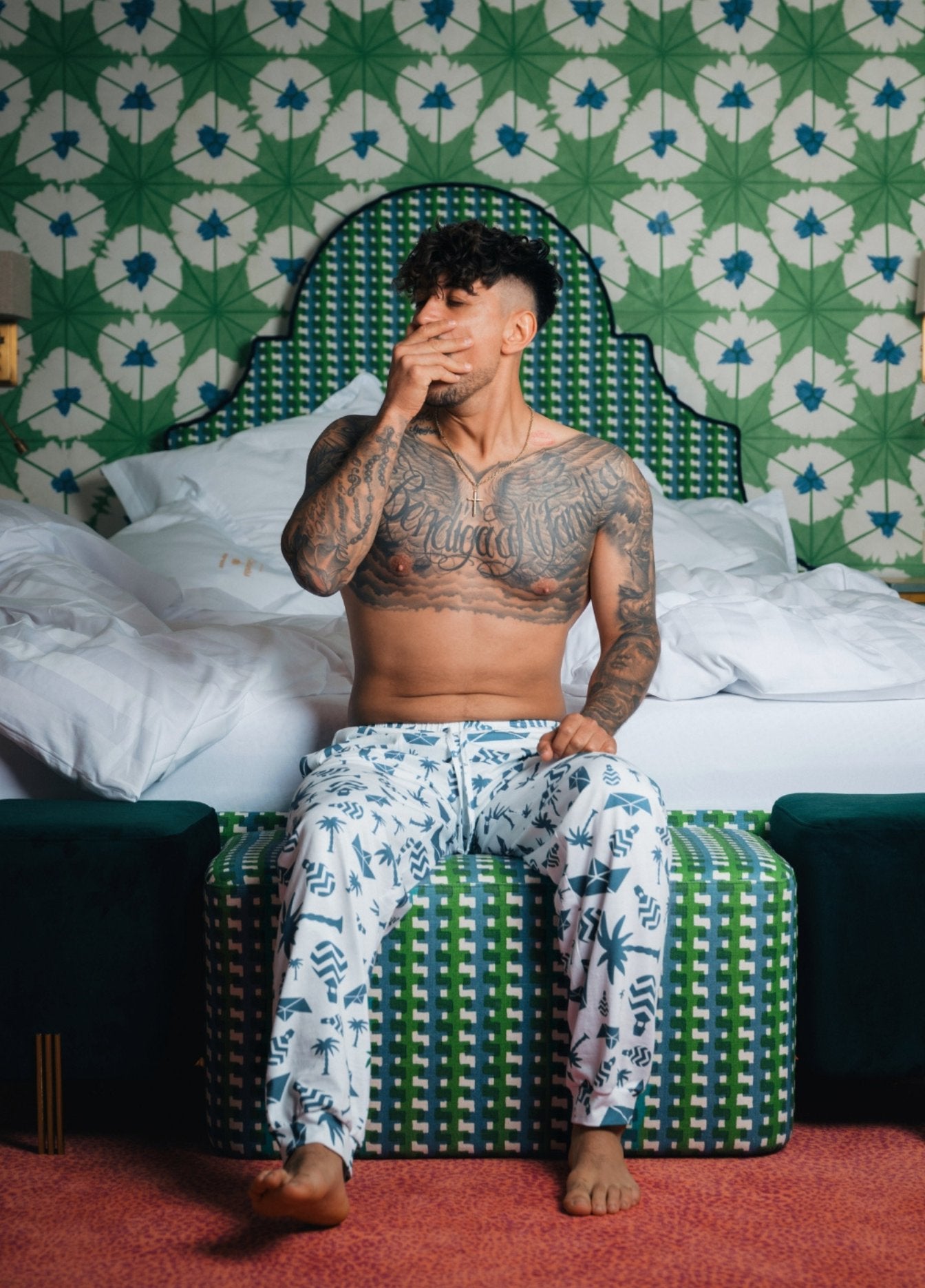 BLUE MIRAGE PAJAMA PANTS