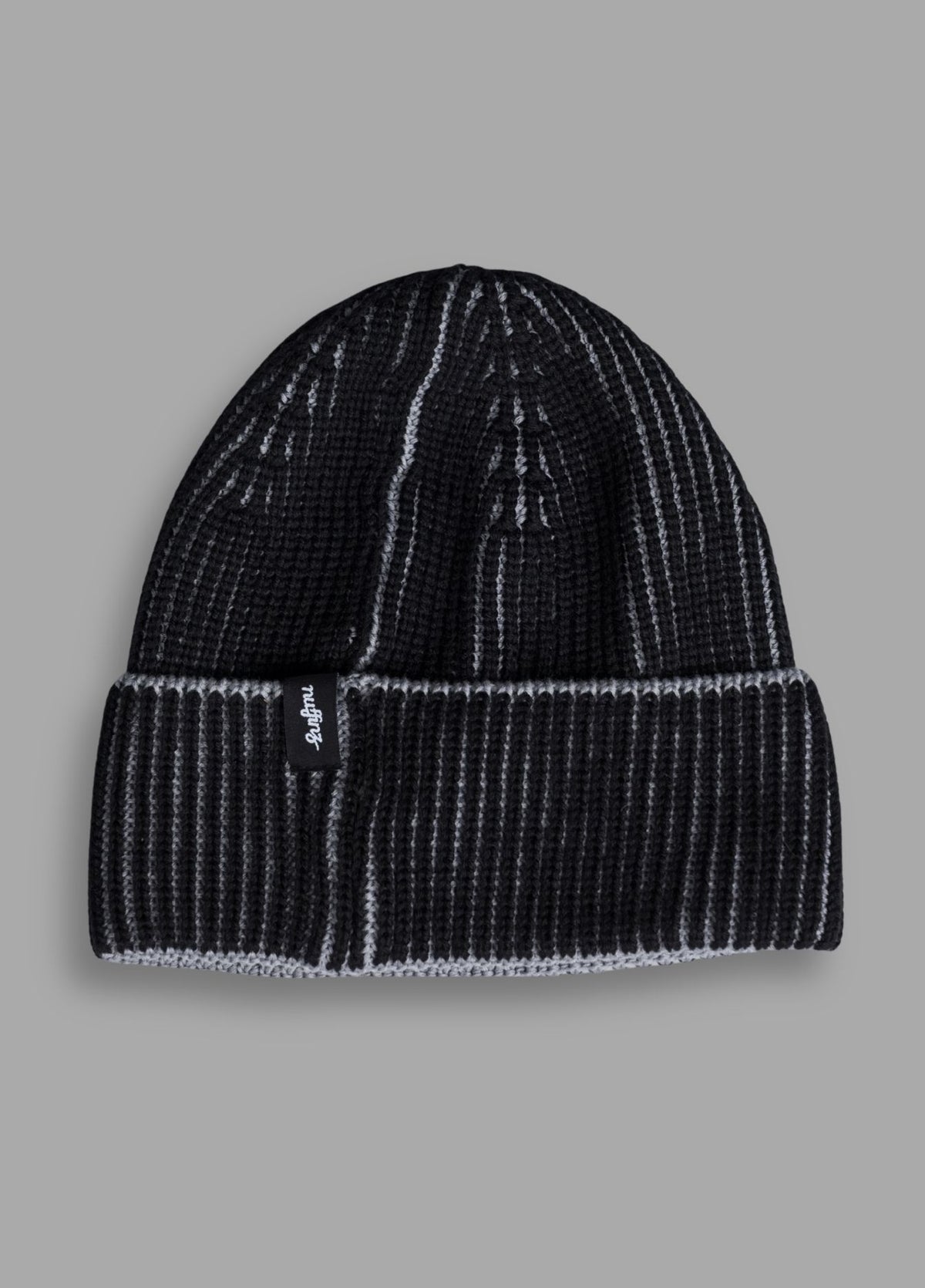 BLACK MERINO COTTON BEANIE