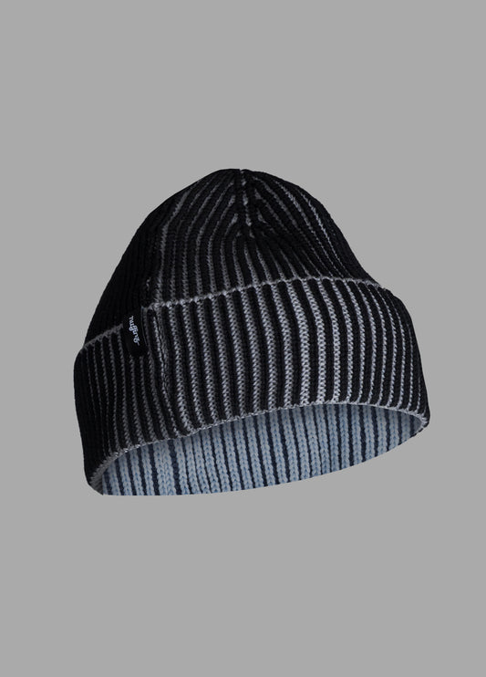 BLACK MERINO COTTON BEANIE