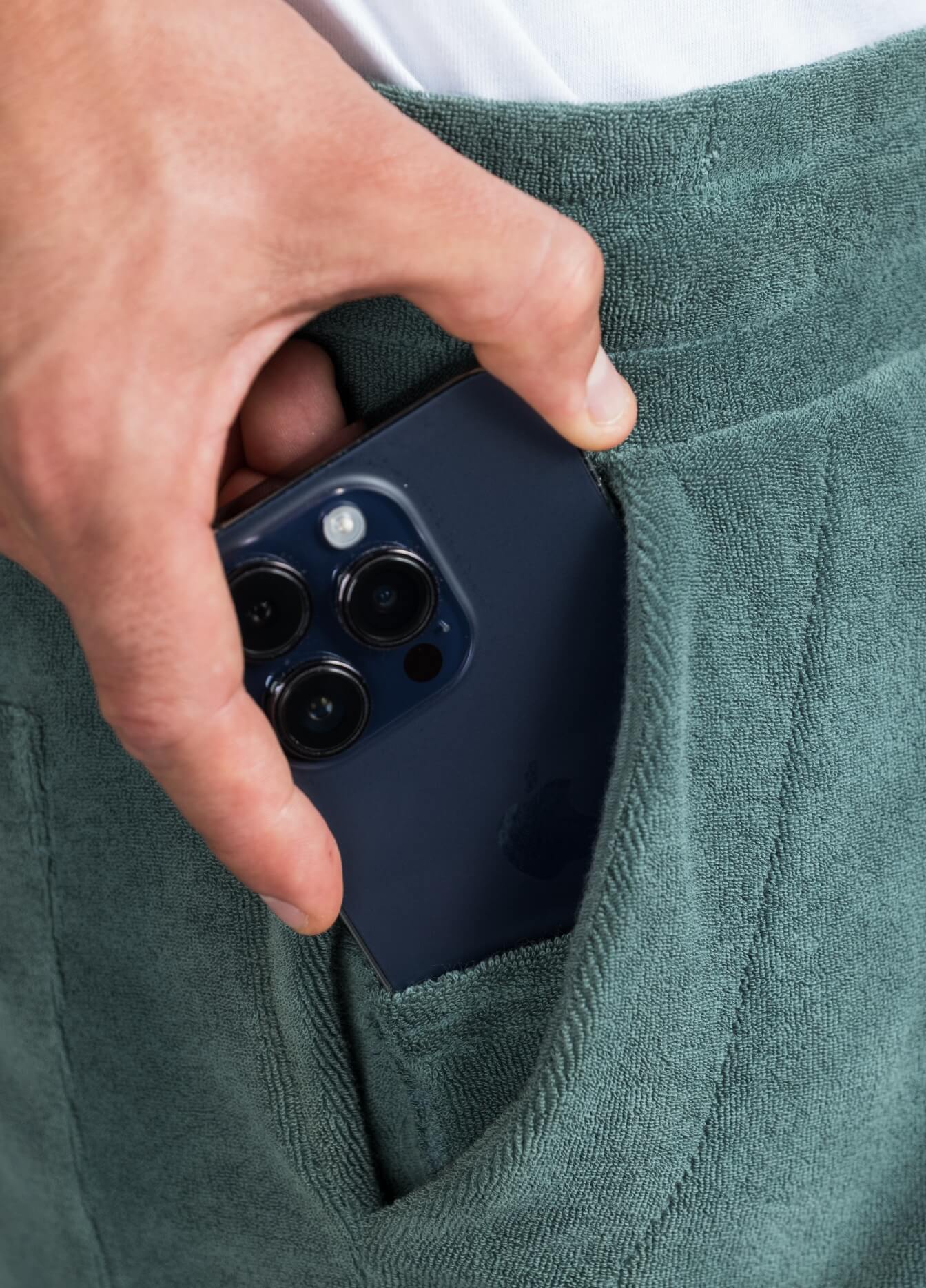 MALLARD GREEN TOWEL PANTS