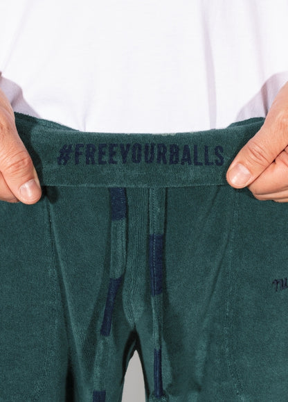 MALLARD GREEN TOWEL PANTS