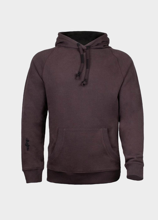 nuffinz menswear- hoodies - chocolate plum hoodie - 100% organic cotton - carbonized - brown