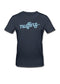 nuffinz menswear- t shirts - navy blue t-shirt - 100% organic cotton - carbonized - dark blue