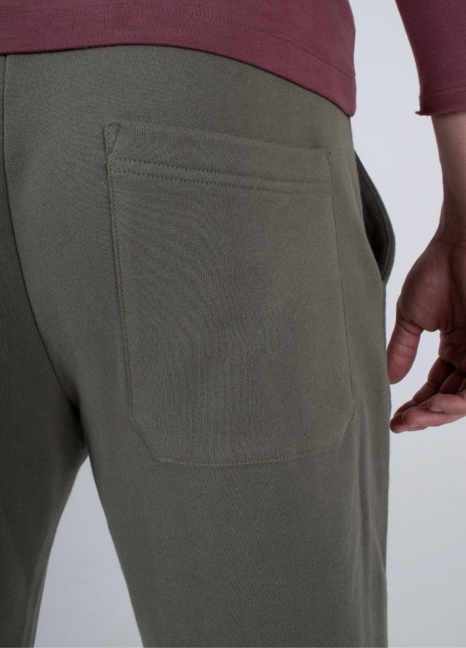 nuffinz shorts smokey olive organic cotton back pocket detail