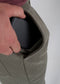nuffinz shorts smokey olive organic cotton mobile pocket detail