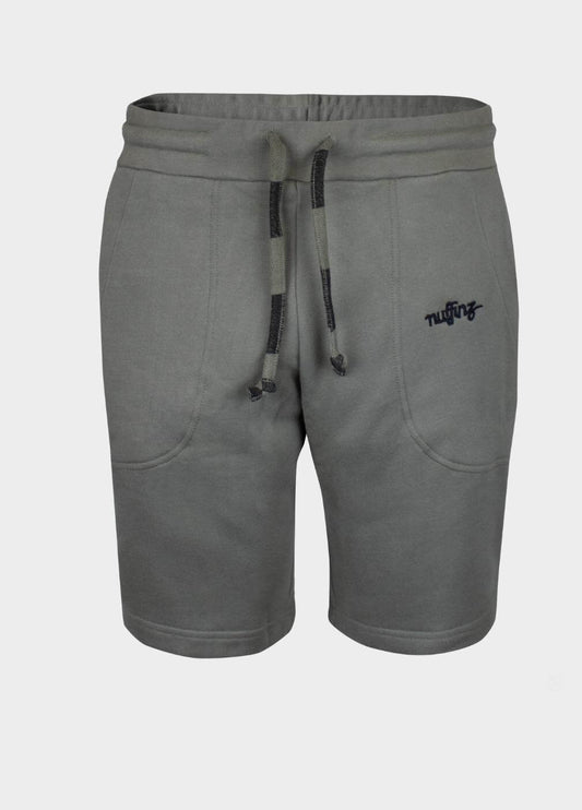 nuffinz menswear - shorts - smokey olive solid shorts - 100% organic cotton - carbonized - olive grey/unicolor